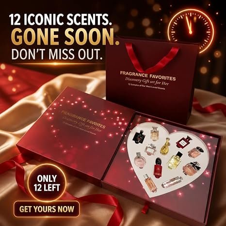 12-Piece Mini Perfume Gift Set – Perfect Gift for Her